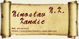 Ninoslav Kandić vizit kartica